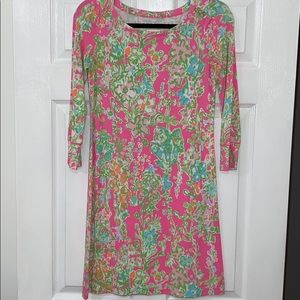 Lilly Pulitzer Boatneck Long Sleeve T-shirt Dress